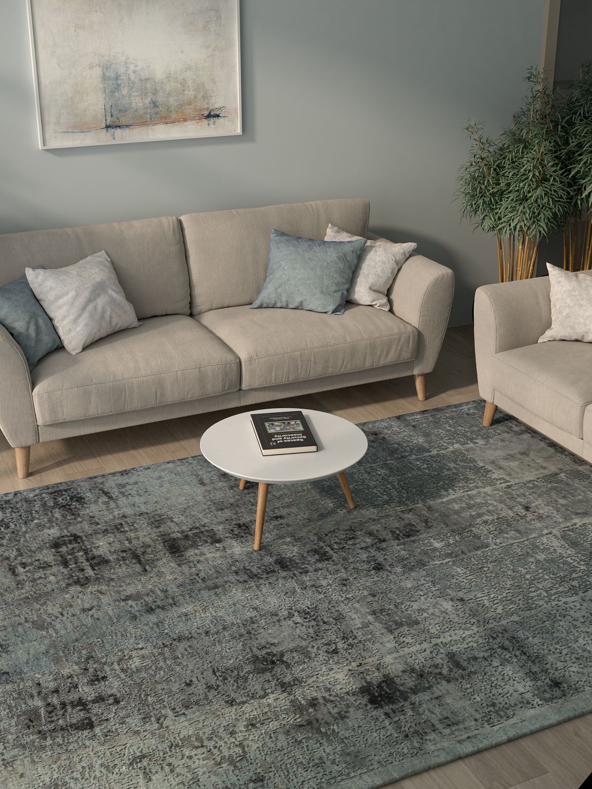 Tappeti carpet in a living room